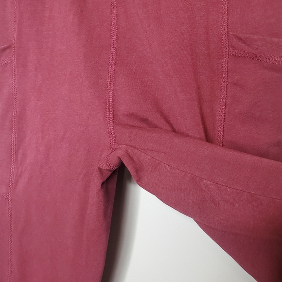 Anthropologie - Saturday Sunday Leggings Maroon Women's Size Small Red Pockets - Picture 11 of 16
